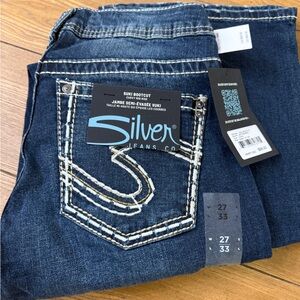 BNWT Silver Jeans Suki Bootcut in Deep Indigo